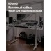 Volundr Органайзер проводов под стол магнитный, разборный, ABS-пластик, 45 секций 60x20 мм, длина 1320 мм, простая установка, танковая цепь, Белый